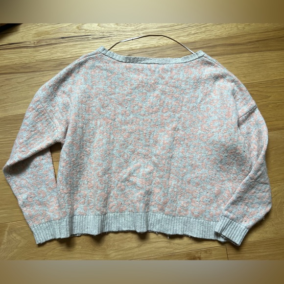 Free People Leopard Print Alpaca Wool Sweater - Size XS - Picture 4 of 5